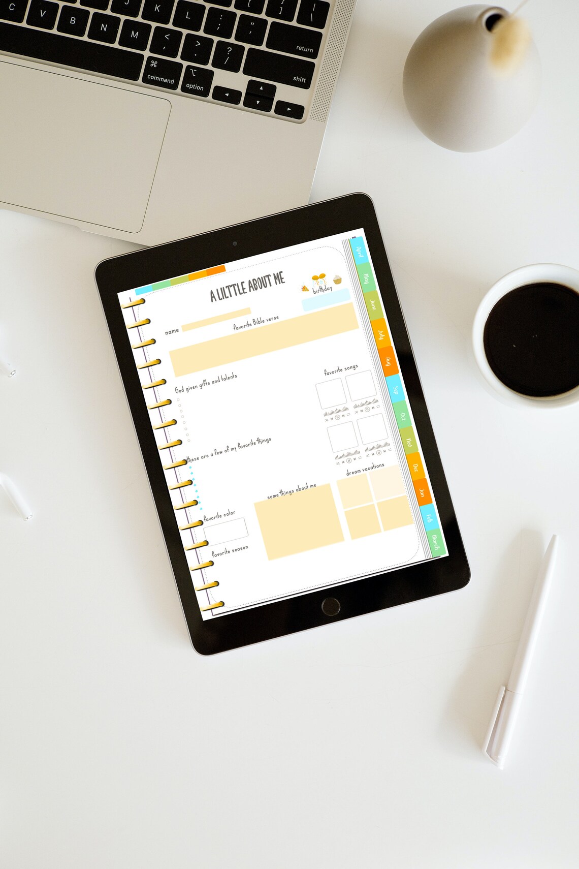 Daily Weekly Monthly 3 in 1 Digital Planner | Digital Journaling ...