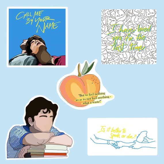 Call Me By Your Name Waterproof Vinyl Sticker Pack | Etsy