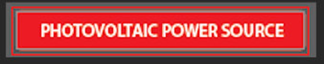 Another Power Source Sticker SOLAR Sticker 10x1.5 - Custom Cut - Photovoltaic Power Source - Etsy