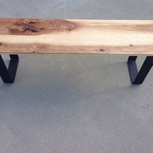 Modern Hickory Bench