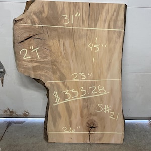 Sycamore live edge slab #21
