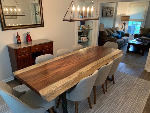 Live Edge Dining Table Etsy