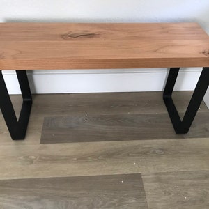 Industrial Wood Bench