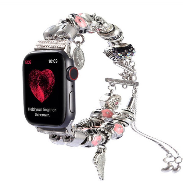 Bracelet fantasie DIY pour Apple watch bande bracelet à berloques pour iWatch DIY bracelet for apple watch band Charm Bracelet for iWatch