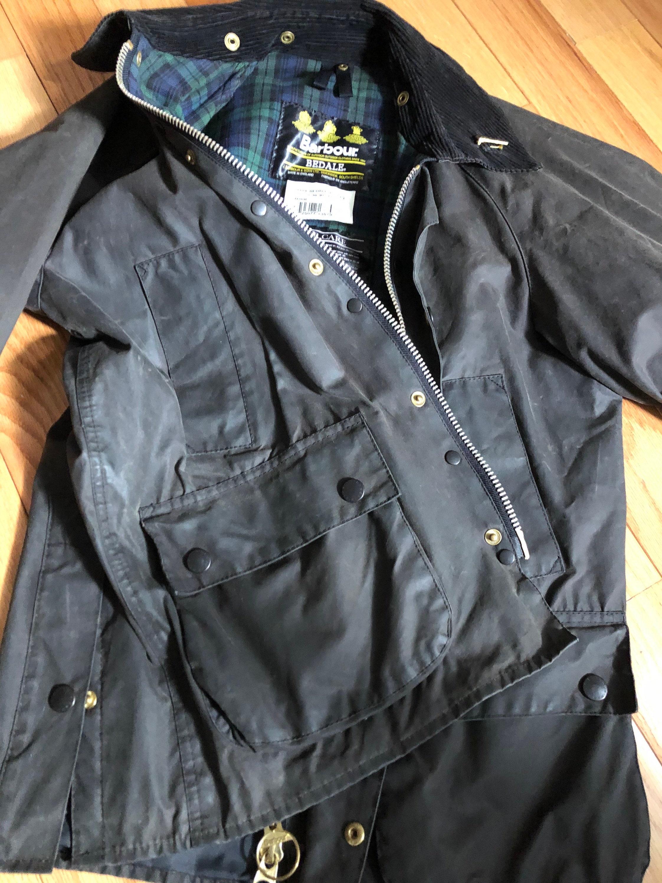 Vintage Barbour A104 Bedale Jacket C38/97CM - Etsy Canada