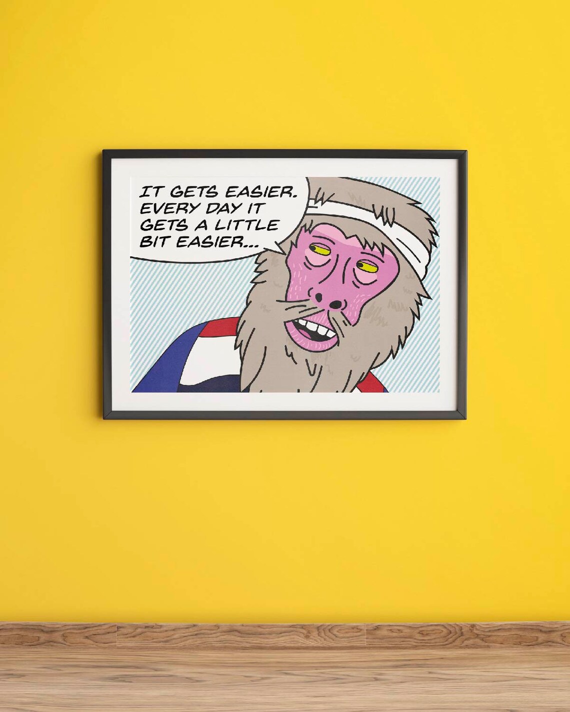 Bojack Horseman Poster It Gets Easier Pop Art Wall Decor - Etsy
