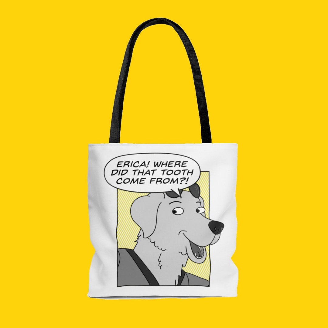Bojack Horseman Tote Bag Mr Peanutbutter Erica Quote Bojack Horseman