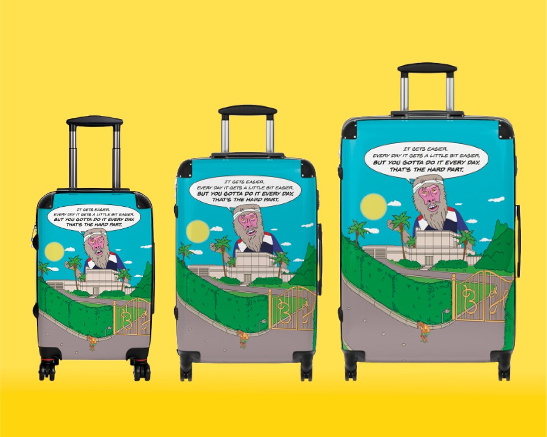 Bojack Horseman It Gets Easier Suitcase Motivational Quote - Etsy