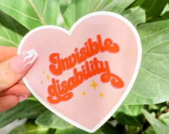 Accessibility Is For Everyone Rainbow Disability Sticker Sheet Invisible Not Imaginary Invisible Disability Stickers Disability Gift