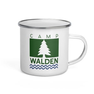 Camp Walden Mug, Camp Mug, Enamel Mug, 90s Nostalgia Gift