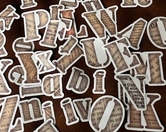 Letters Stickers 52pcs