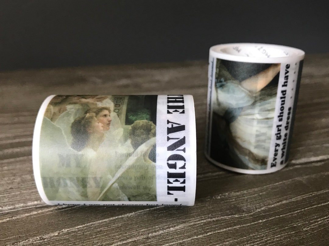 Girls Oil Painting Vellum Washi Tape 5cm X 3m Etsy