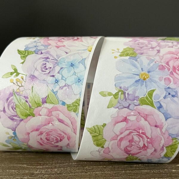 Washi Tape Flowers Etsy