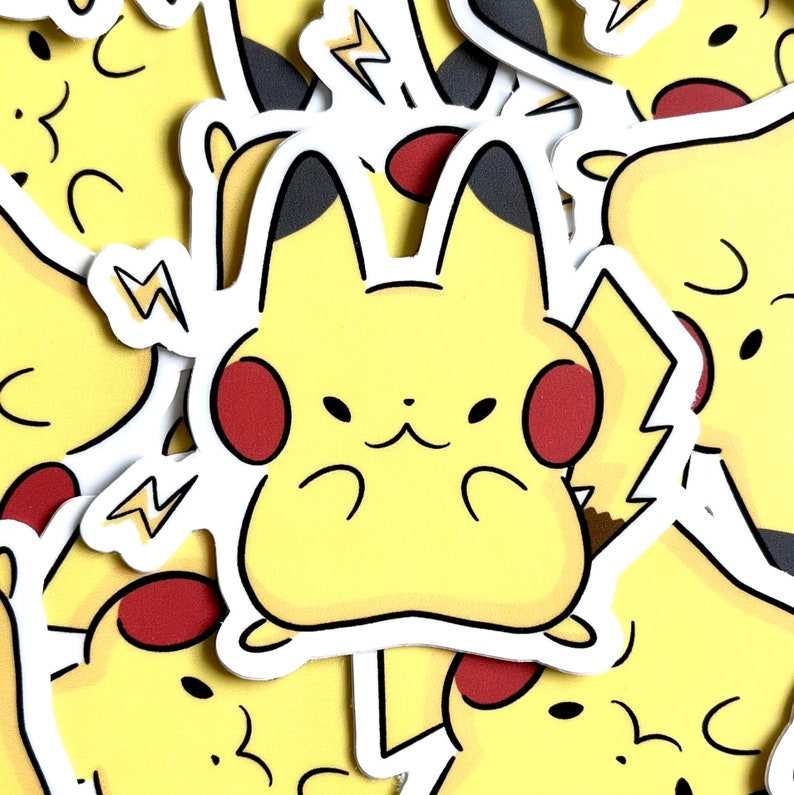 Pikachu Pokemon| Vinyl Sticker - Etsy