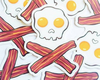 Skull BAE (Bacon and Eggs) Breakfast | Vinyl Sticker