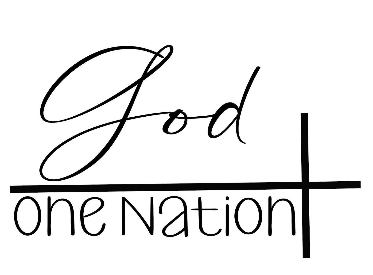 One Nation Under God SVG Cut File - Etsy