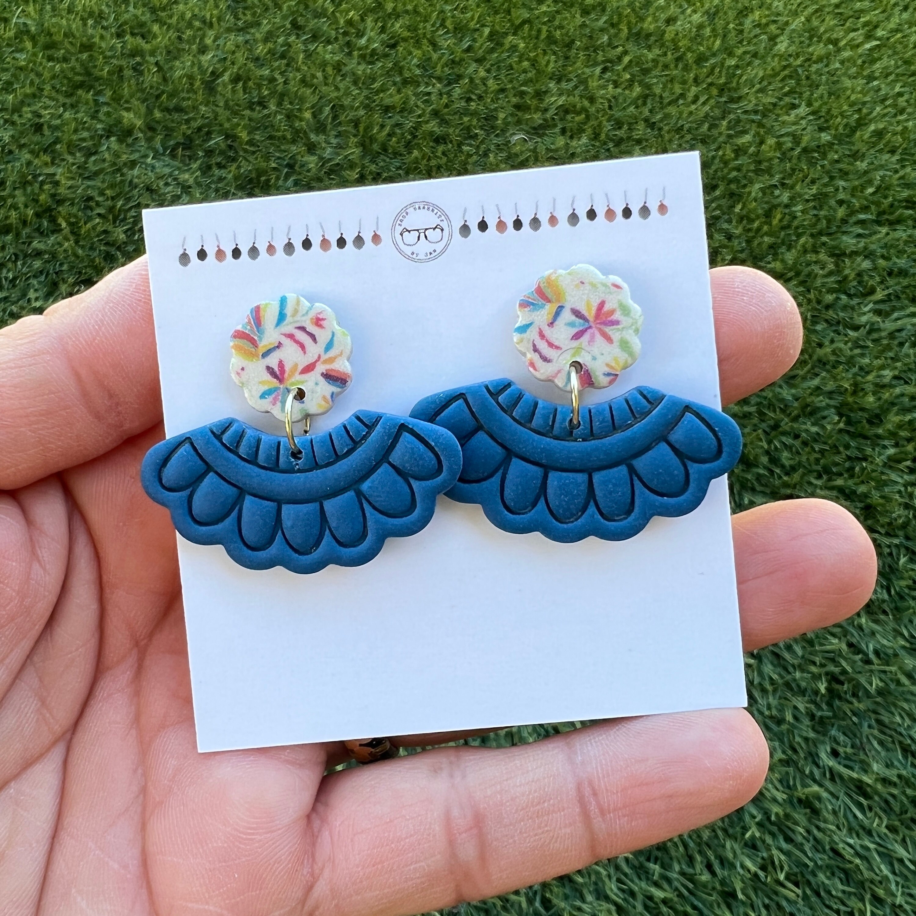 Folklorico Dress Earrings Mexicana Festive Earrings Dancer Etsy