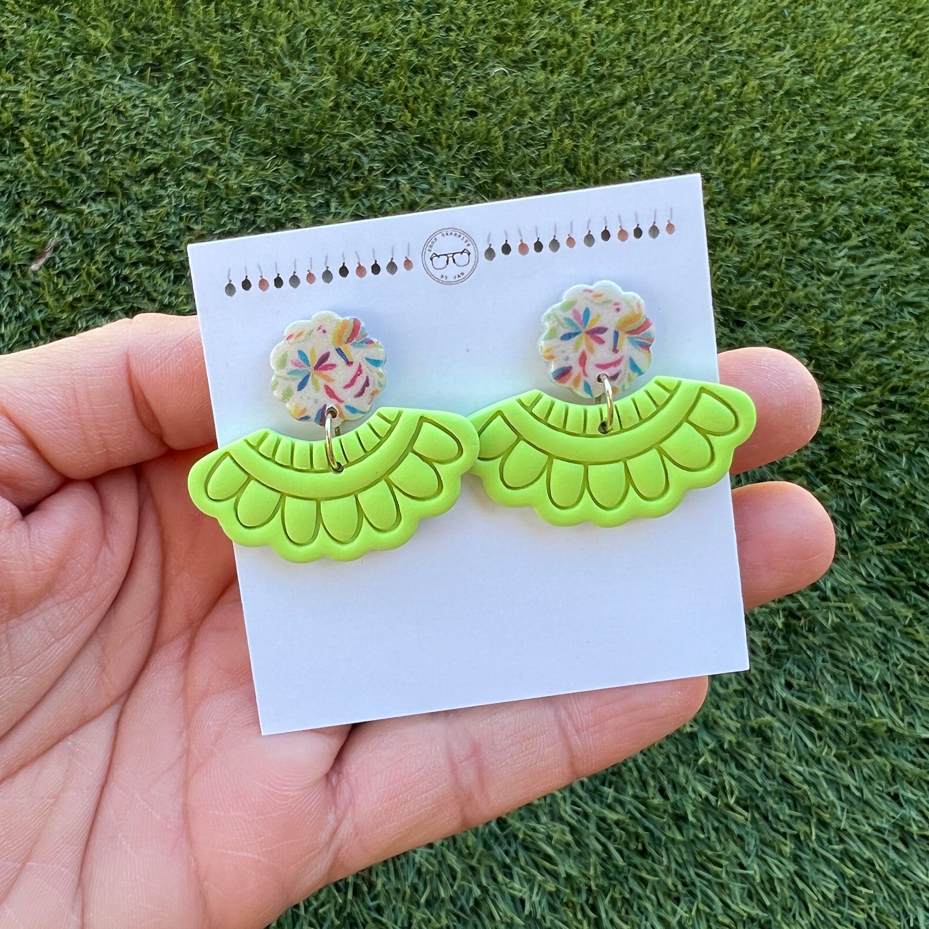 Folklorico Dress Earrings Mexicana Festive Earrings Dancer Etsy