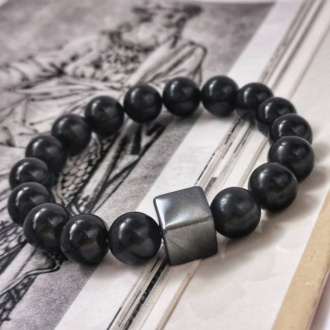 Mens shungite bracelet Clearance