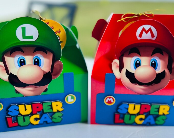 Super Mario Favor Boxes - Etsy