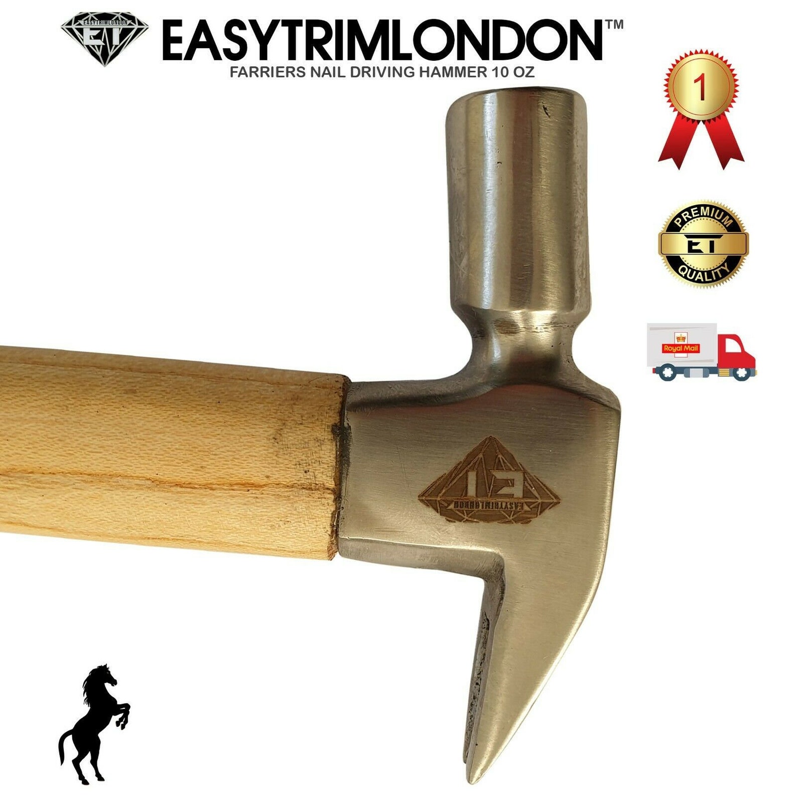 Farriers Tools Nail Driving Hammer 12 Oz 15 Inch Tool Etsy UK