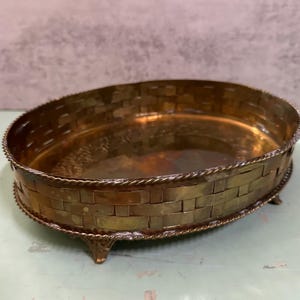 Vintage Messing Tablettständer / vintage Metallobjekt / florale Deko / Tablettständer / Dekoobjekt für die Küche