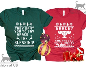 【美品】Bless n° holiday tシャツ　gadid anoniem Christmas Vacation Grace and Blessing Shirt | Grace? She Passed