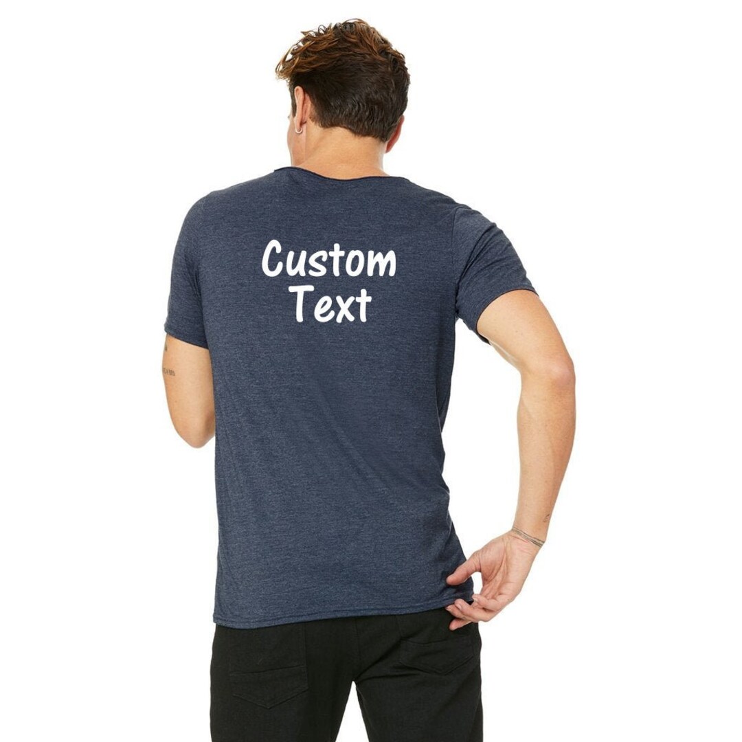 Back Side Custom Text Upgrade - Etsy