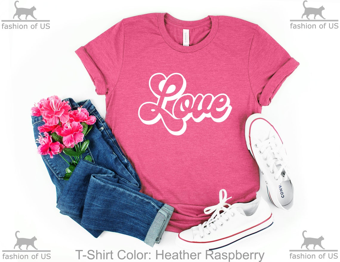 Love Shirt Valentine's Day Shirt Couple Shirt Gift | Etsy