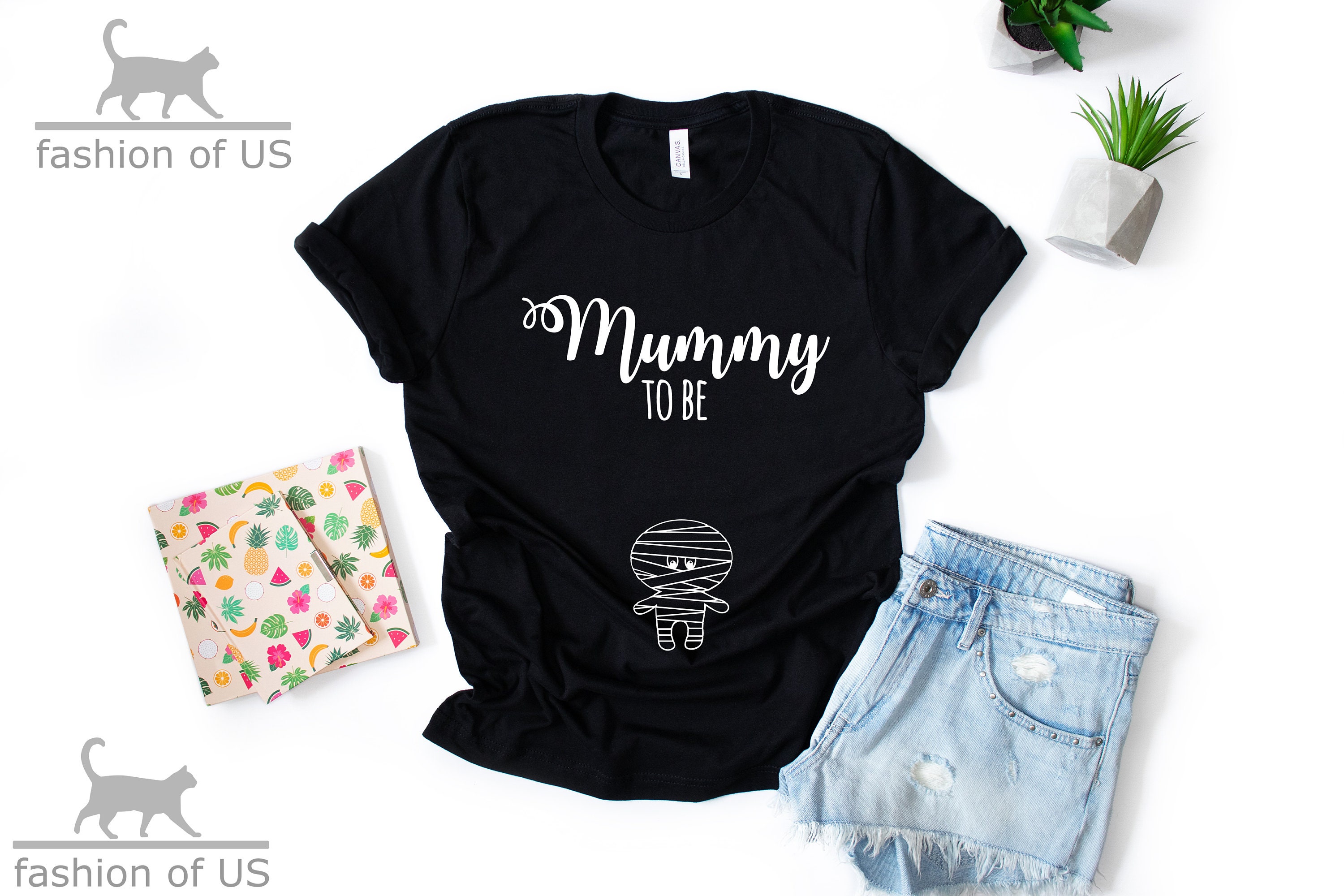 Discover Mummy To Be Shirt | Pregnancy Announcement Shirt | Pregnancy Reveal Shirt | Funny Shirt | Halloween Shirt | Gift Tees