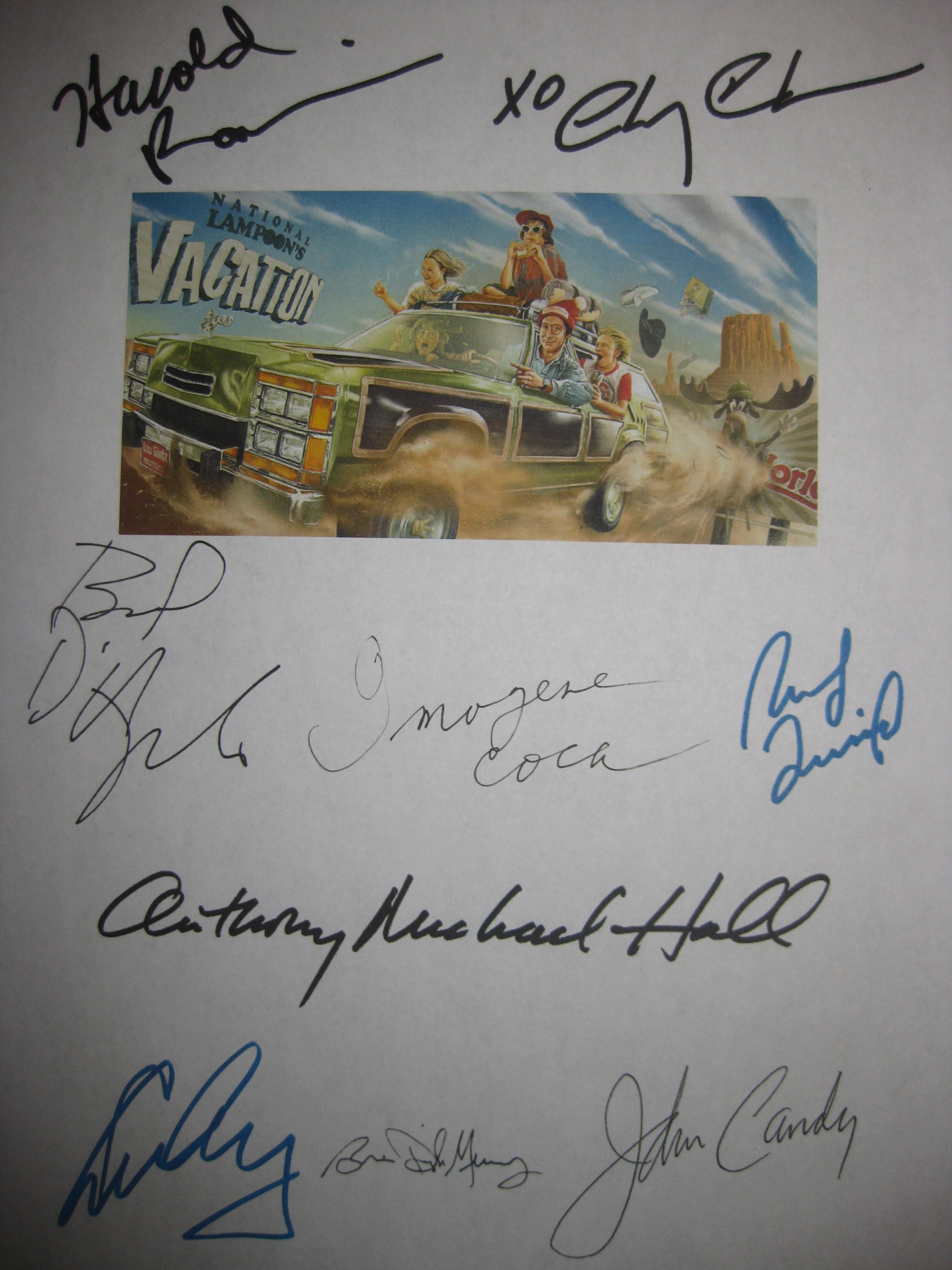 National Lampoon's Vacation Signed Film Movie Script Etsy