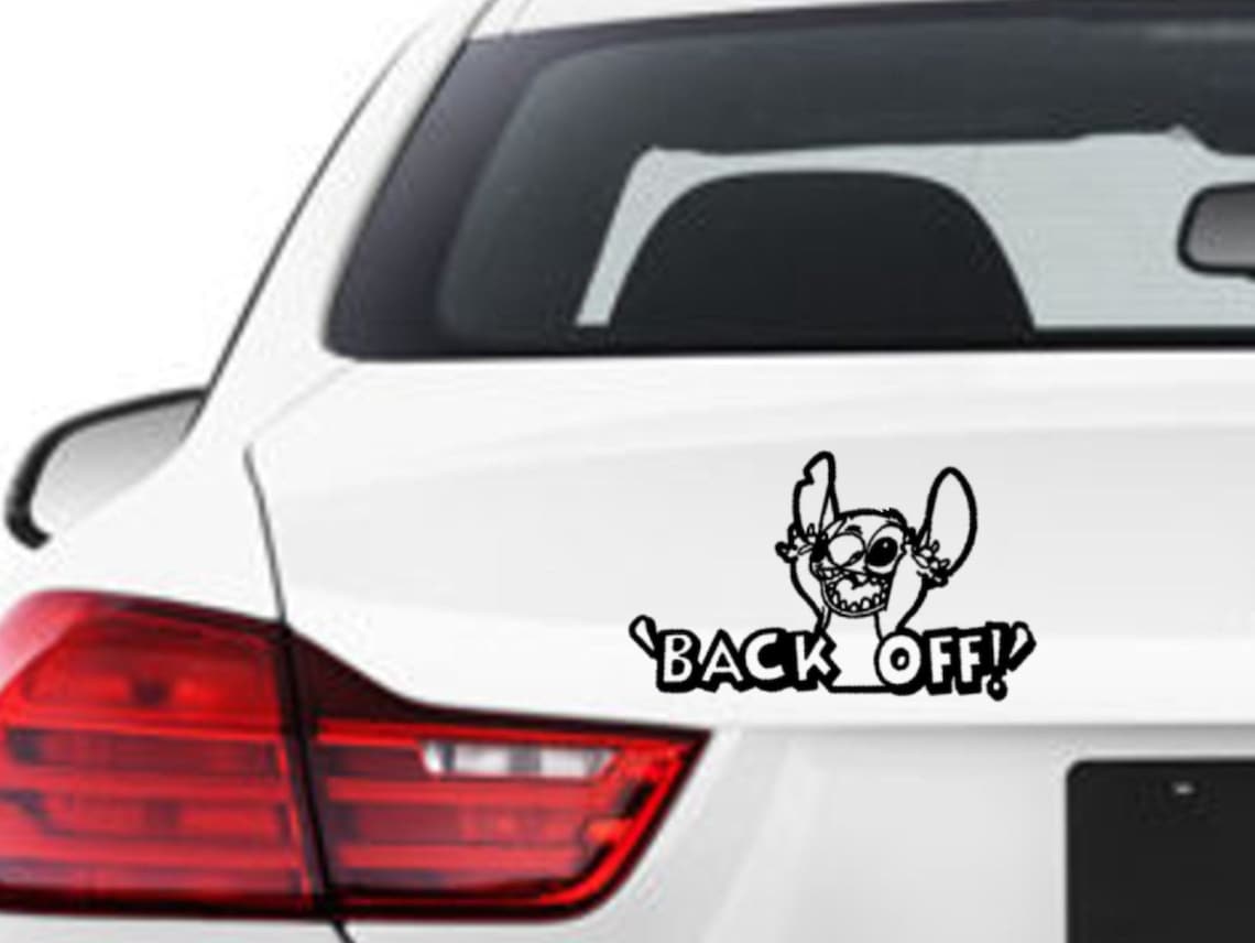 Back OFF Stitch/ Disney Bumper Sticker/ Vinyl / Decal Etsy