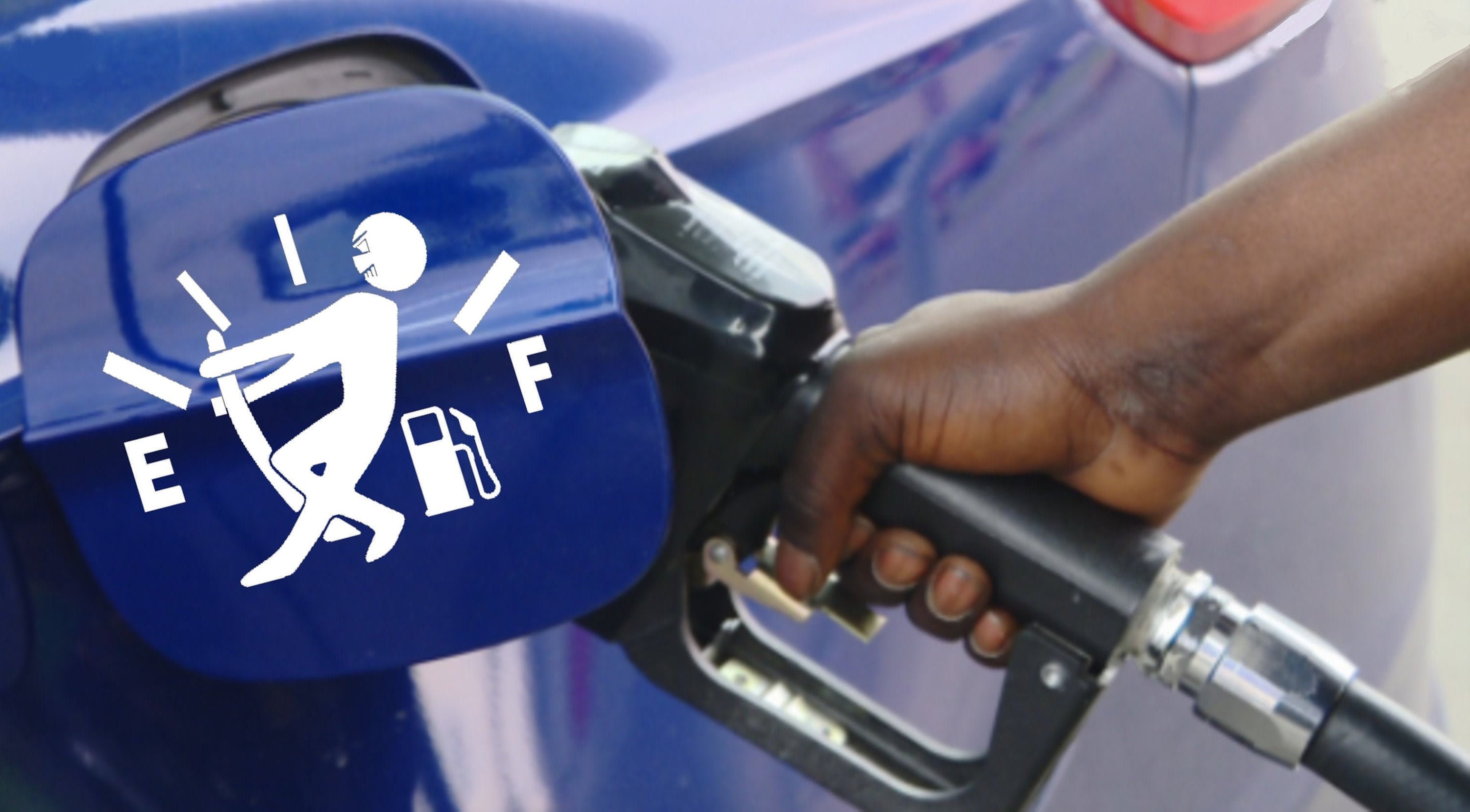 Funny Empty Gas Tank Car Sticker Decal / Vinyl Etsy Canada