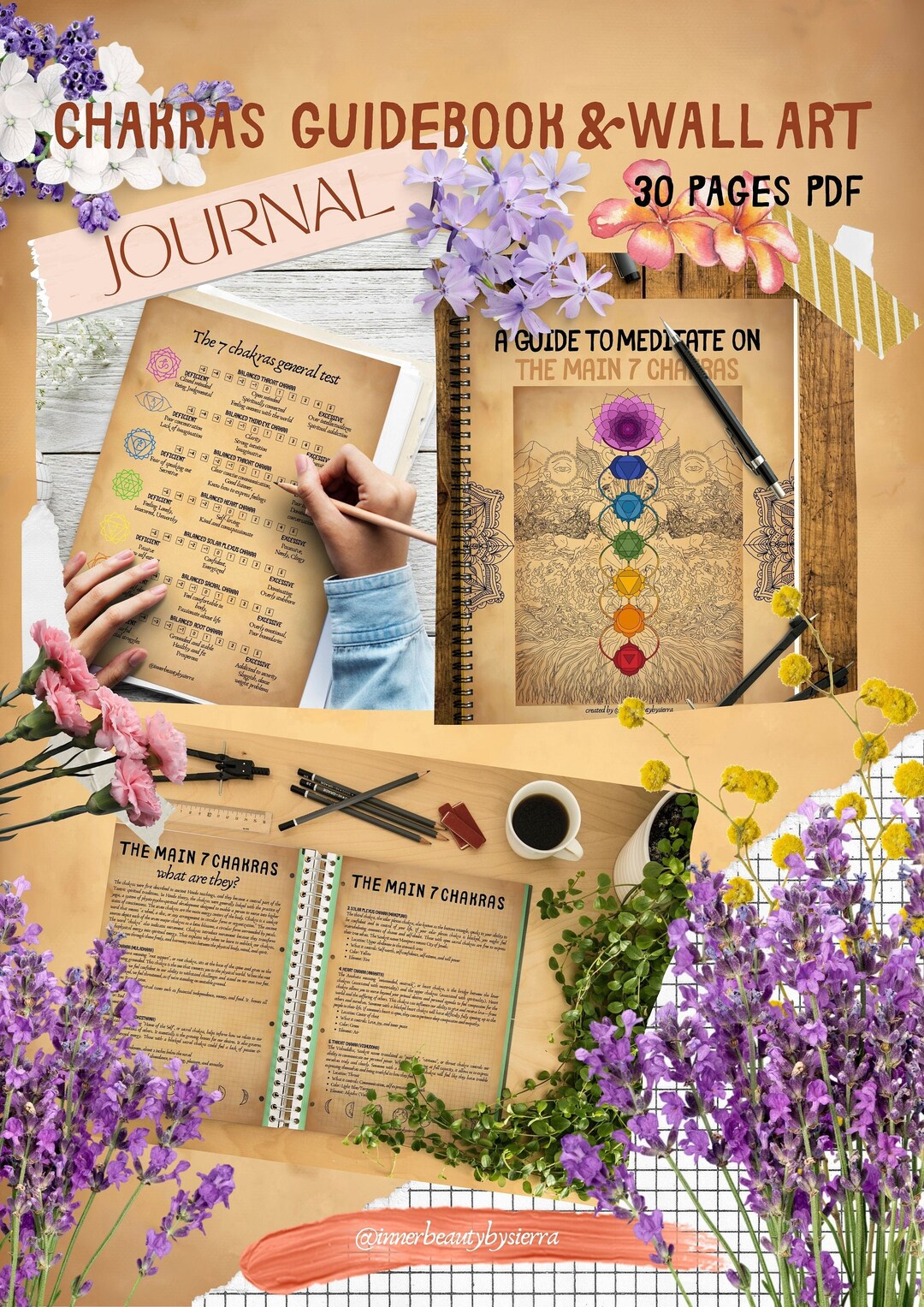 Buy 7 Chakras Ultimate Guidebook and Journal Printable Poster, INSTANT ...