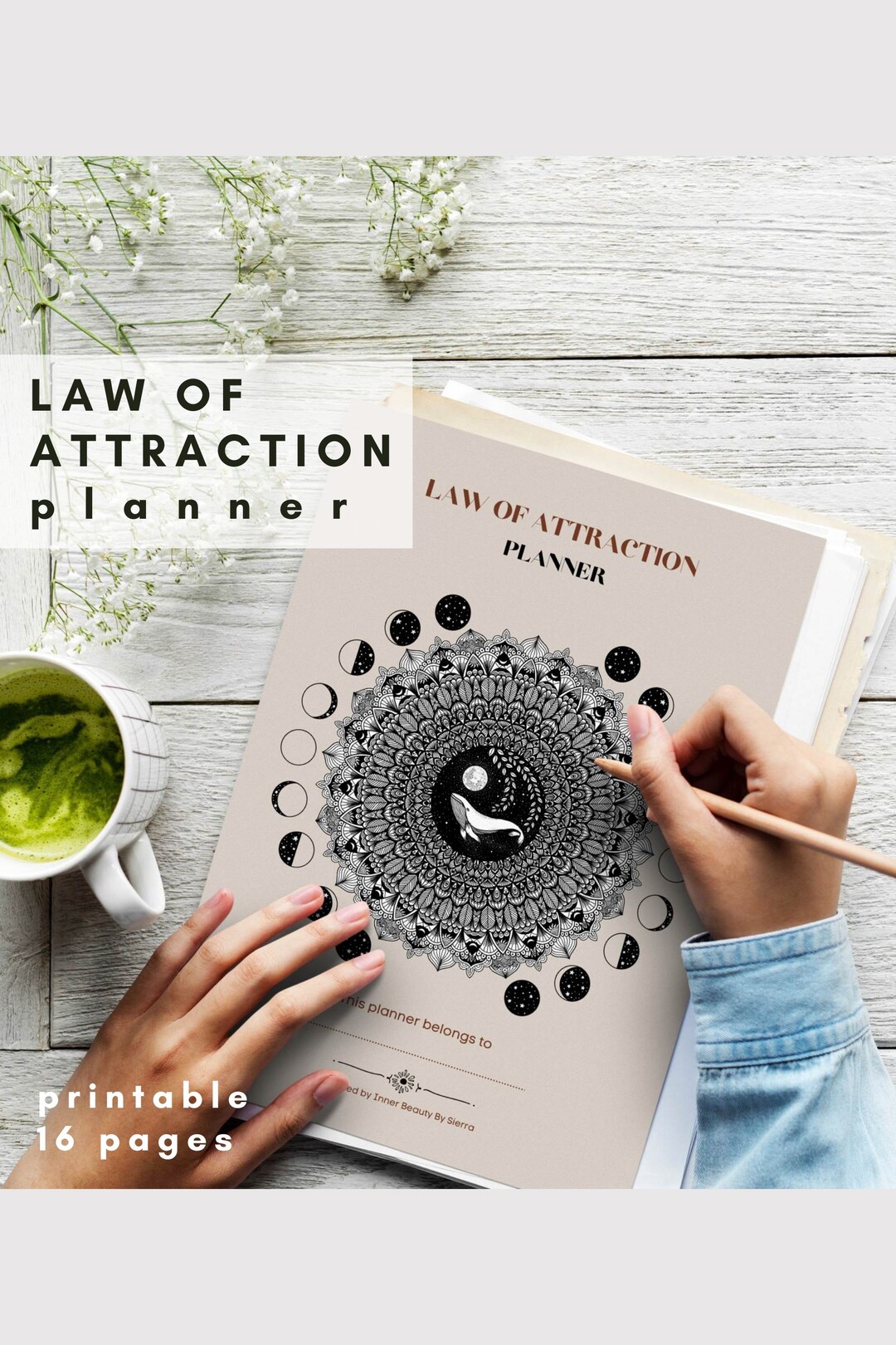 Law of Attraction Planner Printable, Law of Attraction Journal ...