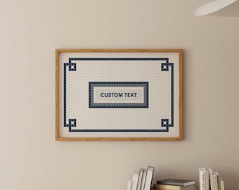 Custom Subway Tile Print | Metro City Wall Art | Personalized Poster | Digital Download