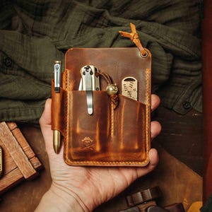 First Mate Fatty - Grote EDC leren zakorganizer