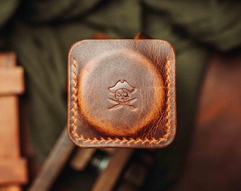 Münzetui aus Leder – Peso Pocket v3 Münzetui aus Leder, handgefertigt, ideales Geschenk für Freunde