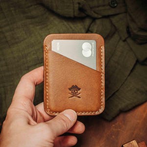 Portafoglio in pelle minimalista - Boatswain v3, regalo per uomo, porta carte, porta soldi, porta carte in pelle artigianale