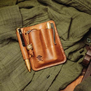 Leather EDC Belt Organizer - First Mate v2, EDC Pouch, Swiss Army Knife Holder, Everyday Carry Belt Pouch, Gift For Friend