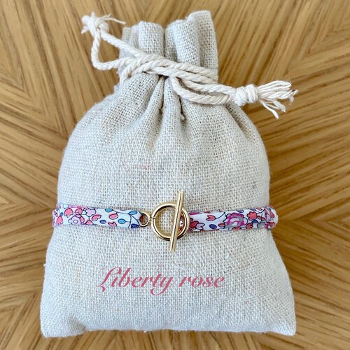 Liberty Fabric Bracelet in Stainless Steel for Women Etsy