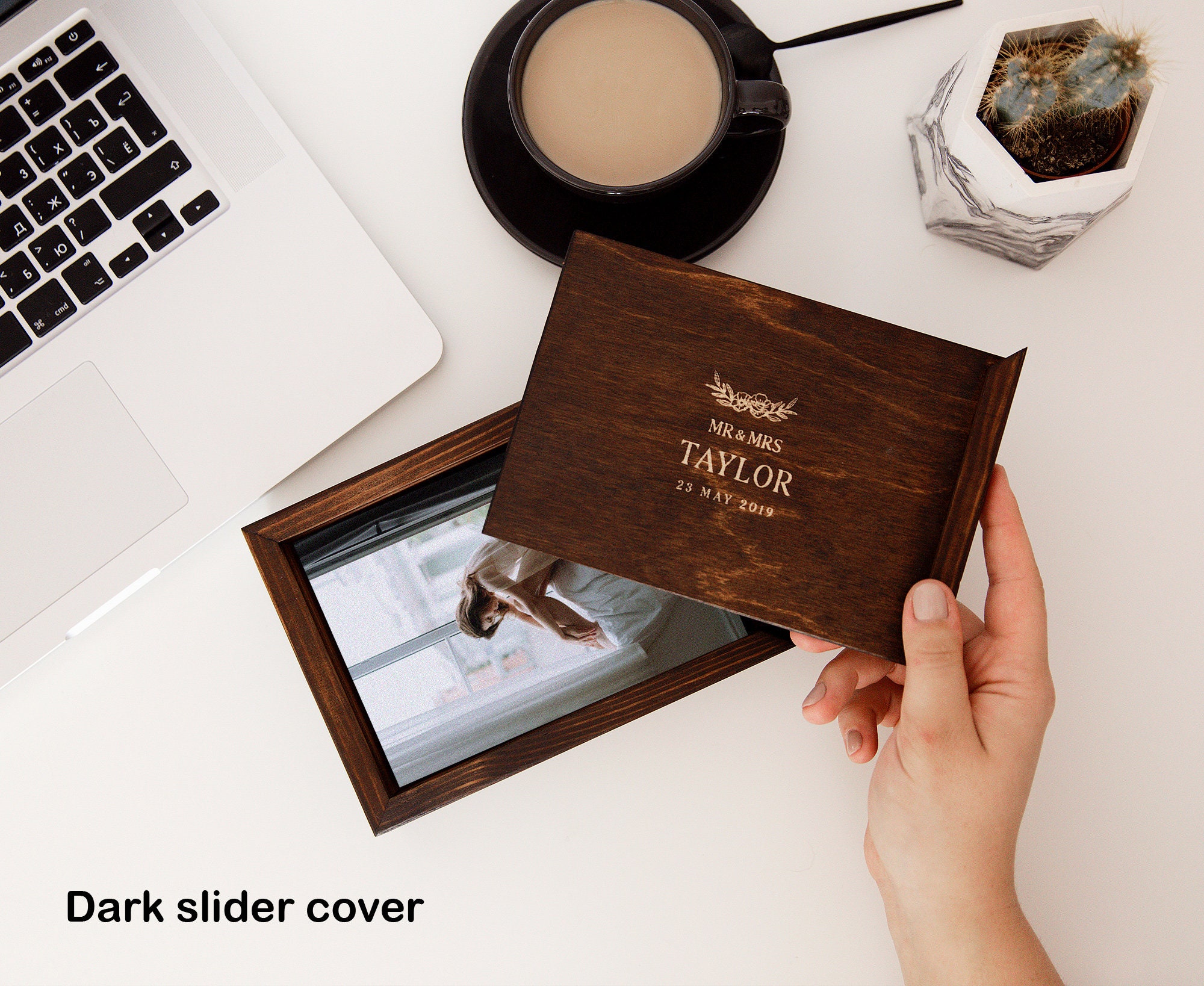 Wood photo box for print print box for 4 x 6 inches prints Etsy