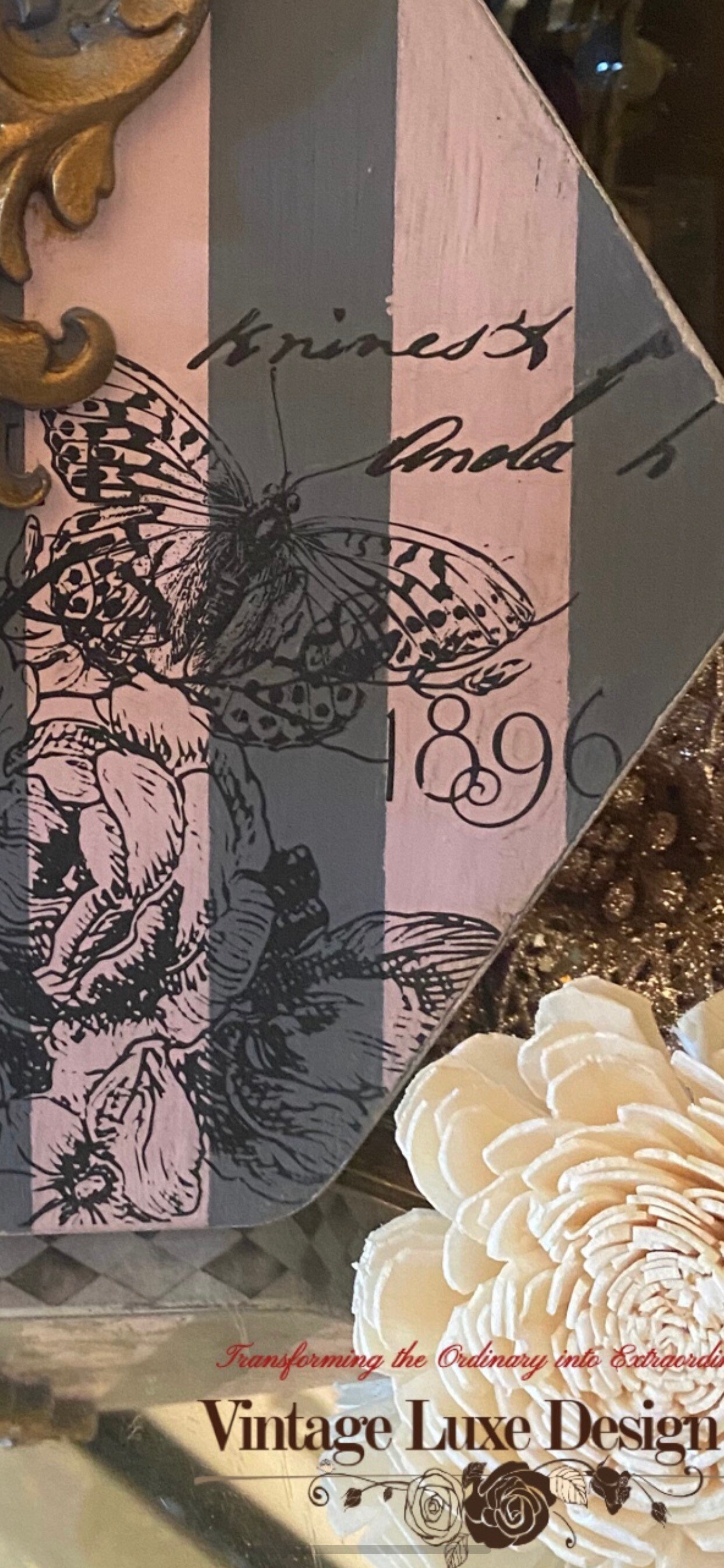 Vintage Victorian Wall Plaque Vintage Wood Wall Art Upcycled Etsy