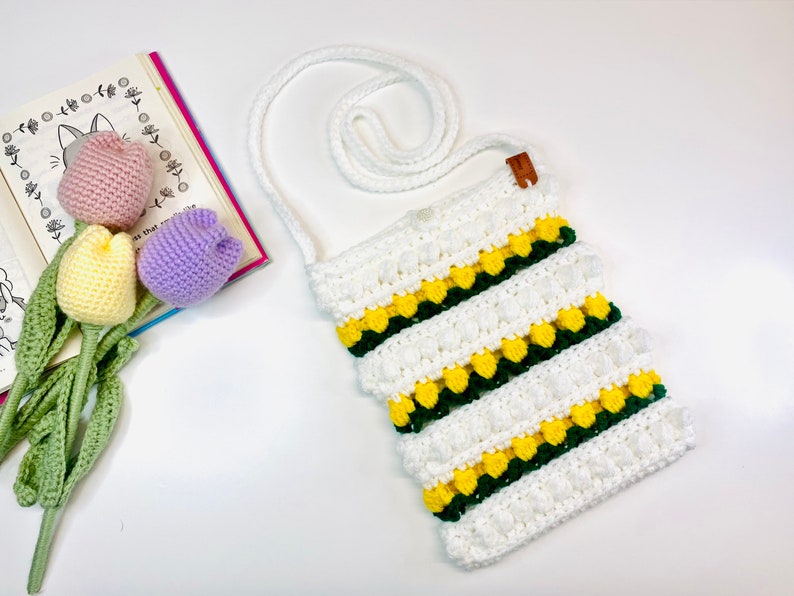 Crochet Pattern for Mobile Pouch Sling Bag and a Crossbody Bag image 4