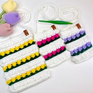 Crochet Pattern for Mobile Pouch Sling Bag and a Crossbody Bag image 6