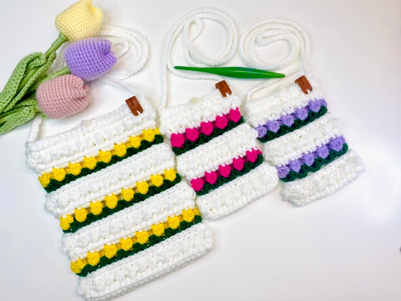 Crochet Pattern for Mobile Pouch Sling Bag and a Crossbody Bag image 6