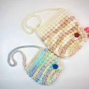 Poppin Bubbles Crochet Bag Pattern in Two Sizes image 3