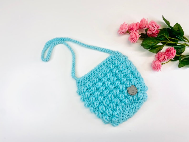 Poppin Bubbles Crochet Bag Pattern in Two Sizes image 4