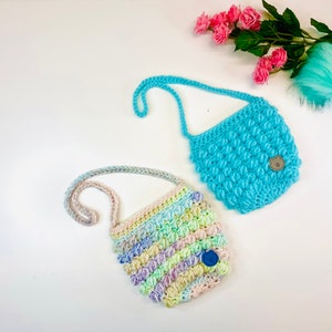 Poppin Bubbles Crochet Bag Pattern in Two Sizes image 2