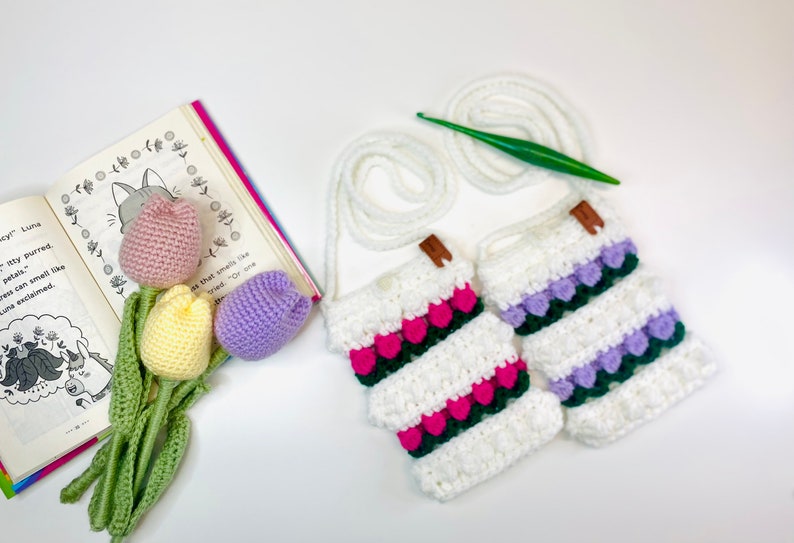 Crochet Pattern for Mobile Pouch Sling Bag and a Crossbody Bag image 2